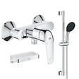 GROHE - Mitigeur douche mécanique Swift 2023 + Ensemble de douche 2 jets avec barre + Panier douche - vignette