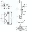 GROHE - Mitigeur douche thermostatique Precision Feel + Ensemble de douche Start 2 jets avec barre + Panier porte-savon - vignette