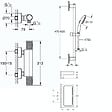 GROHE - Mitigeur douche thermostatique Precision Feel + Ensemble de douche Start 2 jets avec barre + Panier douche - vignette