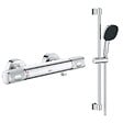 GROHE - Mitigeur douche thermostique  Precision Feel + Ensemble de douche 2 jets avec barre Chromé - vignette
