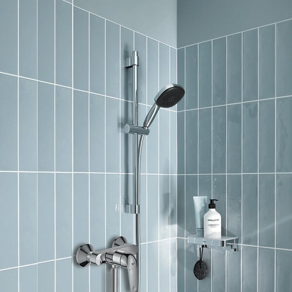 GROHE - Pack douche mécanique Swift 2023 avec ensemble de douhe Vitalio Comfort 110 et tablette - large