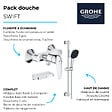 GROHE - Pack douche mécanique Swift 2023 avec ensemble de douhe Vitalio Comfort 110 et tablette - vignette
