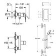GROHE - Pack douche mécanique Swift 2023 avec ensemble de douhe Vitalio Comfort 110 et tablette - vignette
