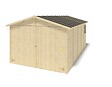 ALTANKA - Garage en bois - 14.94m2 - 3.05x4.93m - Ep. 18mm - couleur: naturel - GAR28 - vignette