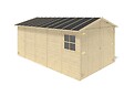 ALTANKA - Garage en bois - 14.94m2 - 3.05x4.93m - Ep. 18mm - couleur: naturel - GAR28 - vignette