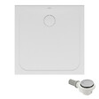 VILLEROY ET BOCH - Receveur de douche antidérapant 80 x 80  Lifetime Plus Cerasoft céramique blanc + Bonde chromé brossé - vignette