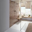 VILLEROY ET BOCH - Receveur de douche antidérapant 80 x 80  Lifetime Plus Cerasoft céramique blanc + Bonde chromé brossé - vignette