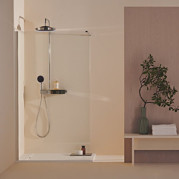 IDEAL STANDARD - Receveur de douche antidérapant Ultra Flat S I.Life recoupable avec bonde largeur 120 x 80 - large