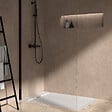 IDEAL STANDARD - Receveur de douche antidérapant Ultra Flat S I.Life recoupable avec bonde largeur 140 x 80 - vignette