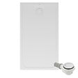 VILLEROY ET BOCH - Receveur de douche antidérapant 140 x 80  Lifetime Plus Cerasoft céramique blanc + Bonde chromé - vignette