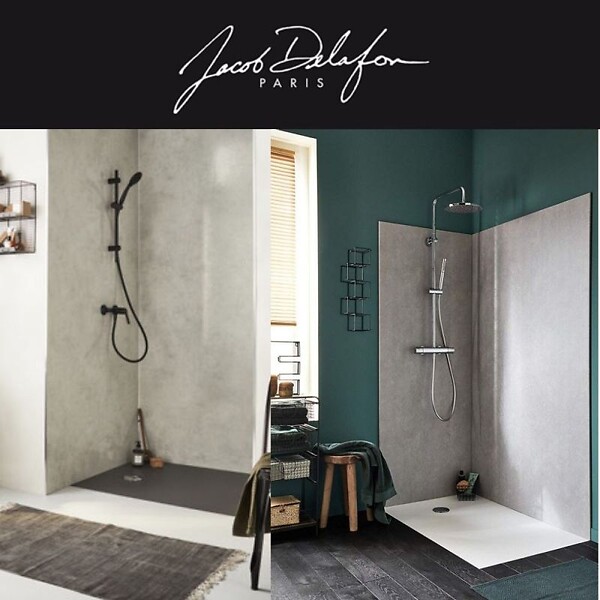JACOB DELAFON - Receveur de douche 120 x 90 Ipso rectangle blanc - large