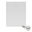 VILLEROY ET BOCH - Receveur de douche antidérapant 100 x 80  Lifetime Plus Cerasoft céramique blanc + Bonde chromé - vignette