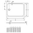 VILLEROY ET BOCH - Receveur de douche antidérapant 120 x 90  Lifetime Plus Cerasoft céramique blanc + Bonde chromé brossé - vignette