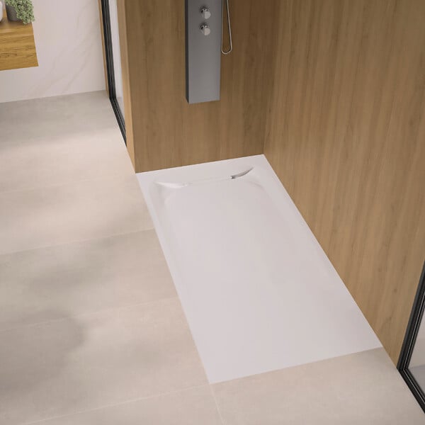 KINEDO - Receveur de douche Kinediva extra-plat 180x100 Blanc - large