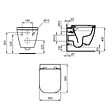 IDEAL STANDARD - WC suspendu compact sans bride I.Life S RimLS+ avec abattant frein de chute - vignette