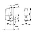 PRESTO - Robinet électronique pour urinoir - SENSAO 8400N ROBINET.ELECTRONIQUE URINOIR 55370 - Alimentation en ligne avec pile lithium 6V - vignette