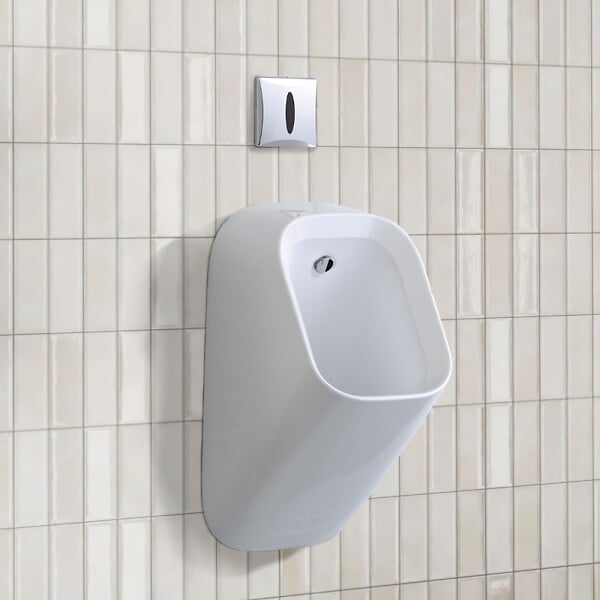 JACOB DELAFON - Urinoir Struktura alimentation et sortie encastrée blanc + Effet d'eau - large
