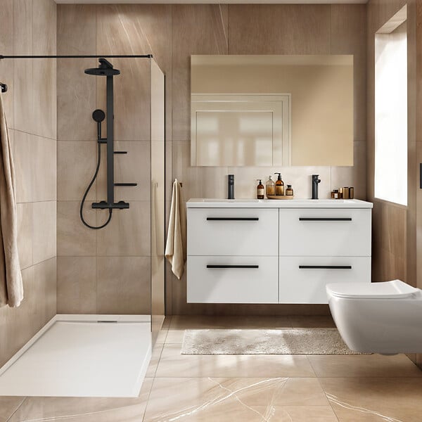 IDEAL STANDARD - WC suspendu sans bride I.Life B RimLS+ avec abattant frein de chute - large