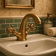 OLFA - Mélangeur lavabo monotrou Tiffany Vieux Bronze - vignette