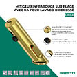 PRESTO - Mitigeur infrarouge sur plage avec RA pour lavabo Linea or brossé - vignette