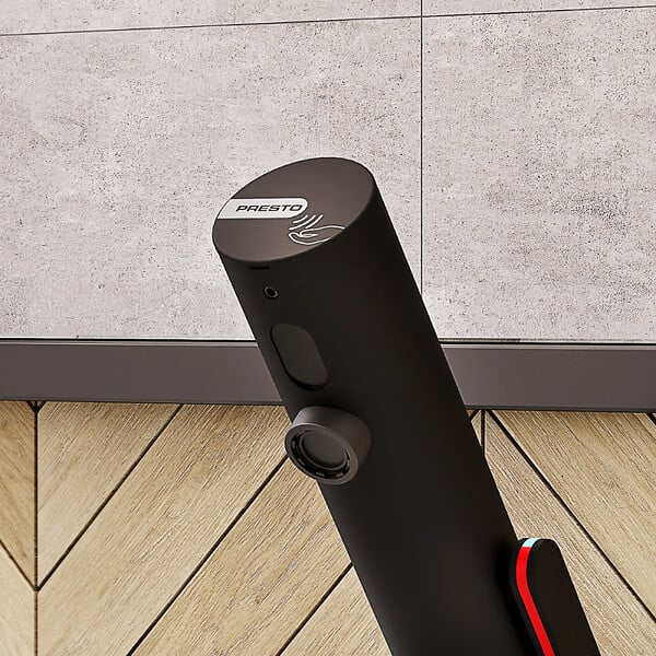 PRESTO - Mitigeur infrarouge sur plage avec RA pour lavabo Linea noir mat - large