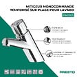 PRESTO - Mitigeur monocommande temporisé sur plage pour lavabo P4000S chromé - vignette