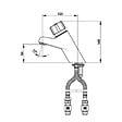 PRESTO - Mitigeur monocommande temporisé sur plage pour lavabo P4000S chromé - vignette