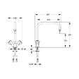 PRESTO - Mélangeur pour eau potable First Labo 3 Saillie 250 mm - vignette