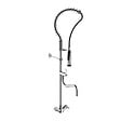 PRESTO - Robinet de cuisine pro sur plage avec douchette et bec de remplissage Chef chrome - vignette