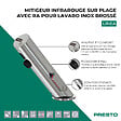 PRESTO - Mitigeur infrarouge sur plage avec RA pour lavabo Linea inox brossé - vignette