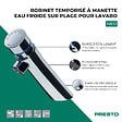 PRESTO - Robinet poussoir temporisé à manette eau froide sur plage pour lavabo Neo chrome - vignette
