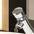 PRESTO - Robinet poussoir temporisé à manette eau froide sur plage pour lavabo Neo chrome - vignette