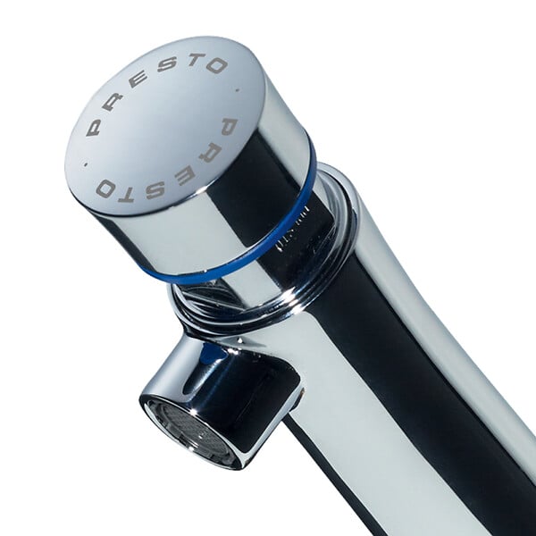 PRESTO - Robinet poussoir temporisé à manette eau froide sur plage pour lavabo Neo chrome - large