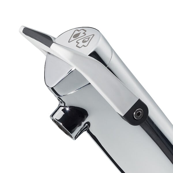 PRESTO - Robinet temporisé à manette souple sur plage pour lavabo Neo duo chrome - large