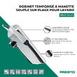 PRESTO - Robinet temporisé à manette souple sur plage pour lavabo Neo duo chrome - vignette