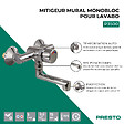 PRESTO - Mitigeur mural monobloc pour lavabo P3500 chromé - vignette