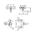 PRESTO - Mitigeur mural monobloc pour lavabo P3500 chromé - vignette