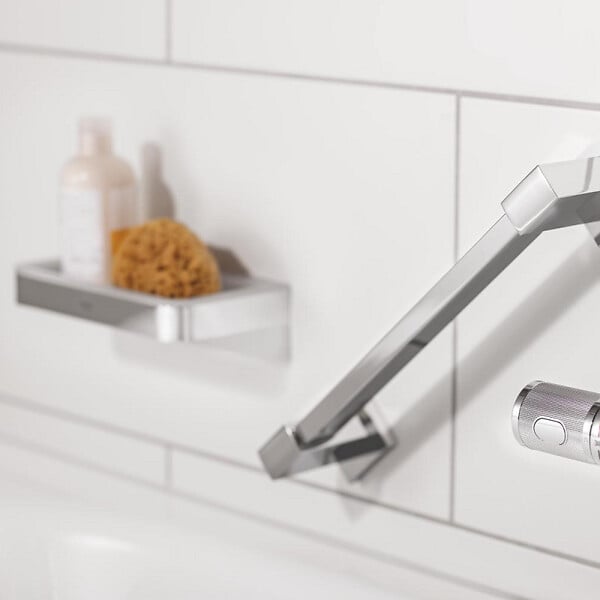 GROHE - Tablette rectangle Start Cube chromé - large