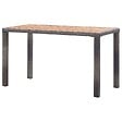 VIDAXL - vidaXL Table de jardin Anthracite et marron 123x60x74 cm Bois d'acacia - vignette