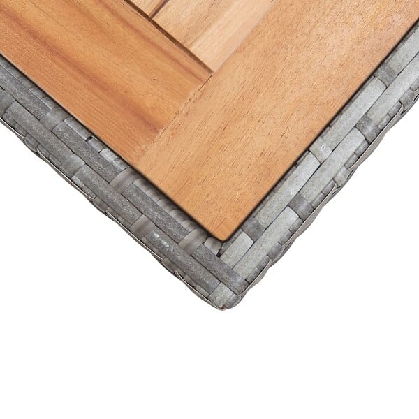 VIDAXL - vidaXL Table de jardin Anthracite et marron 123x60x74 cm Bois d'acacia - large