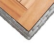 VIDAXL - vidaXL Table de jardin Anthracite et marron 123x60x74 cm Bois d'acacia - vignette