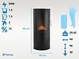 PURLINE - Poêle à l'éthanol de forme carrée en acier - vignette