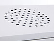 PURLINE - Poêle à éthanol 1,5kW design carré en acier blanc avec pieds - vignette