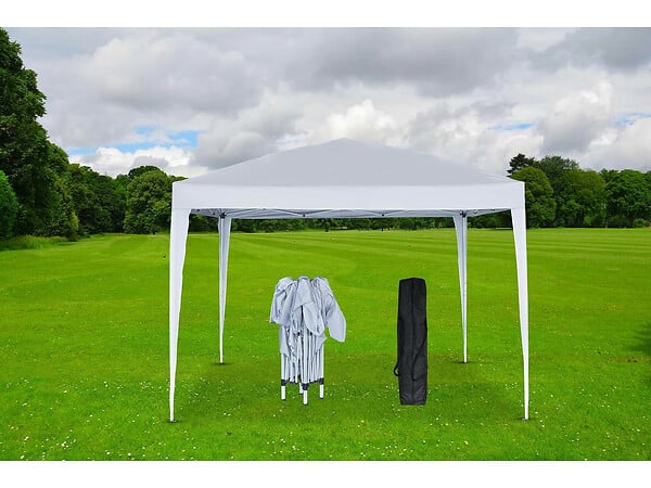 HABITAT ET JARDIN - Tonnelle de jardin pliante "Svetlana 4" - 12 m² - 3 x 4 m - Blanc - large