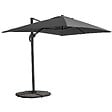 OVIALA - Parasol déporté inclinable et rotatif 2x3 m et 4 dalles lestées gris - Amalya - vignette