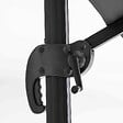 OVIALA - Parasol déporté inclinable et rotatif 2x3 m et 4 dalles lestées gris - Amalya - vignette