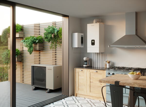 ATLANTIC - Pompe à chaleur hybride murale monobloc gaz Hybea 5 kW Micro 30 kW - ATLANTIC - 527432 - large