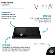 VITRA - Evier 1 cuve avec égouttoir et vidage manuel VitrA Arkitekt noir mat - vignette