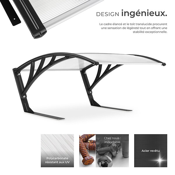 TECTAKE - Garage pour tondeuse robot DOMUS, résistant aux intempéries, 81 x 100 x 48 cm blanc transparent - large