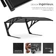 TECTAKE - Garage pour tondeuse robot DOMUS, résistant aux intempéries, 81 x 100 x 48 cm noir - vignette